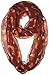 Vivian & Vincent Soft Light Cartoon Fox Sheer Infinity Scarf Brown