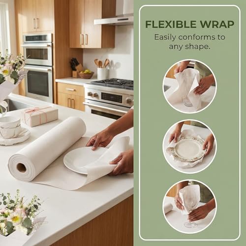 ASOUUNLD Packpapier 150 Blatt Zeitungspapier 70x38 cm Umzugspapier Weiß Schutzpapier für Geschirr Gläser Zerbrechliches Füllmaterial für Kartons Verpackungspapier Ideal für Umzug Haushalt & Versand