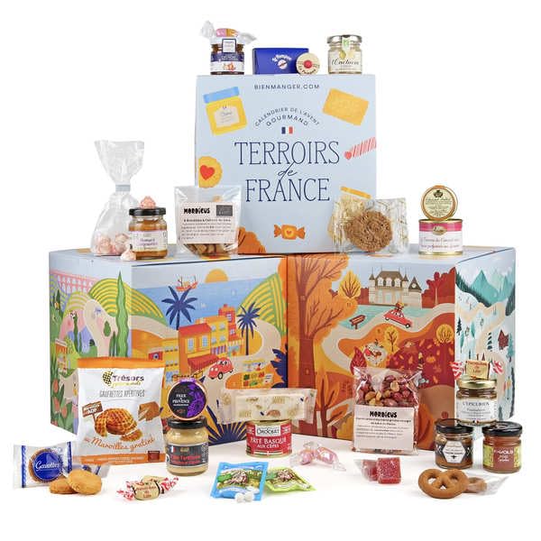 Calendrier de l'Avent Cube des Terroirs de France - 24 spécialités de nos régions à découvrir - Calendrier de l'avent gourmand et original - BienManger.com