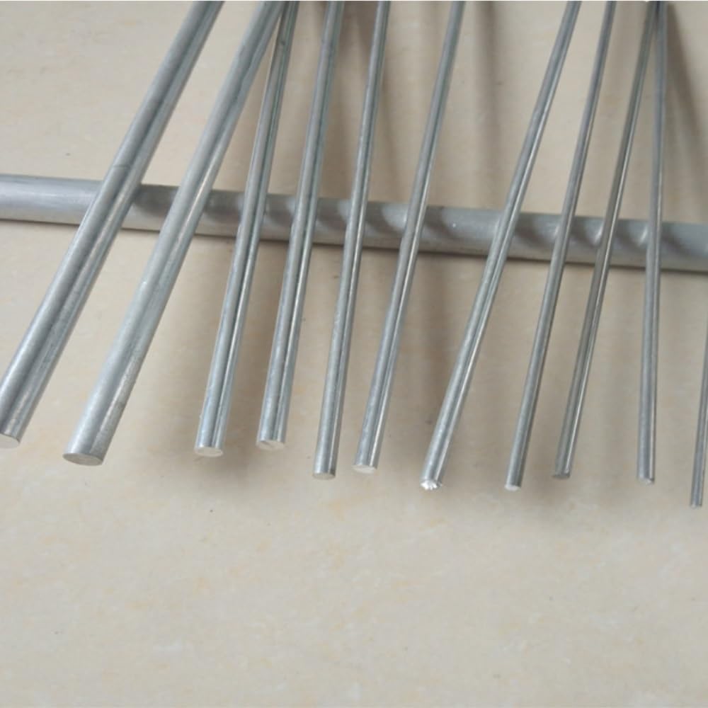 Prosty okrągły pręt aluminiowy, gładki, lekki metalowy półfabrykat, uniwersalny osprzęt do budowy modeli, majsterkowania i napraw mechanicznych(300MM*5.5 MM)