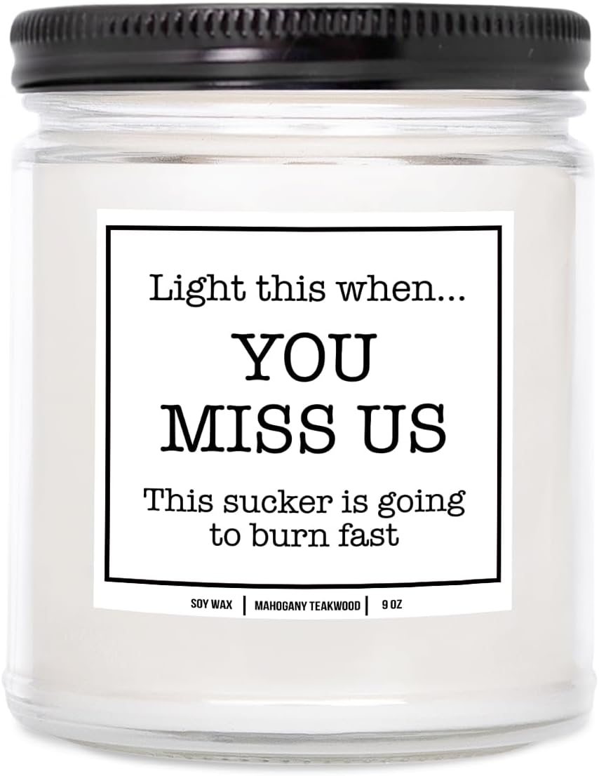 Amazon.com: You Nique Designs Moving Away Candle 9 oz - Goodbye Gifts