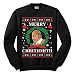 fresh tees Mike Tyson Merry Chrithmith Ugly Christmas Sweater Holiday Sweatshirt (2X-Large, Black)