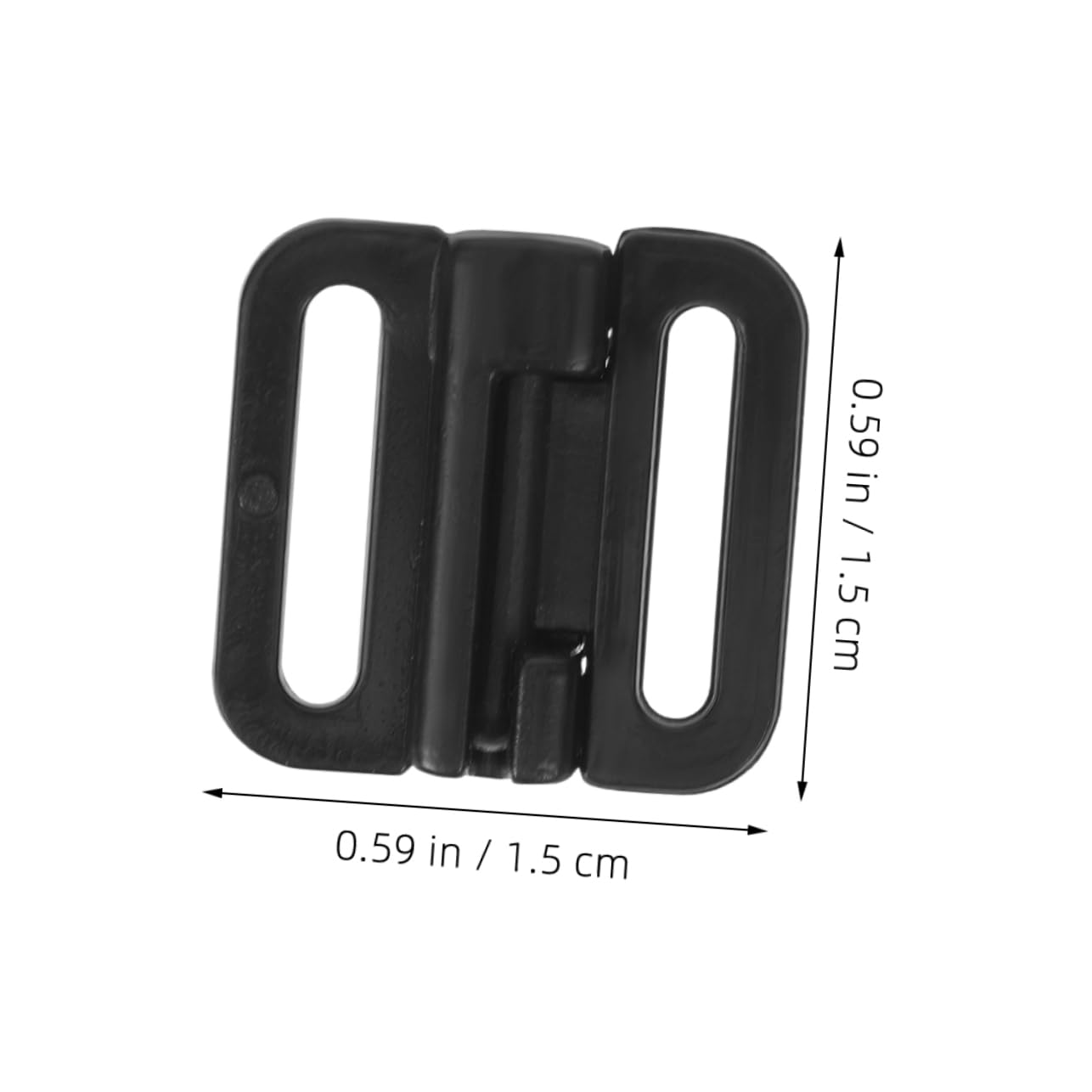 NOLITOY 100 Sets Underwear Button Bra Accessories Women Bra Front Clasps Bra Front Closing Clasps Breastfeeding Bras Front Buckles Breastfeeding Bra Front Clasp Bra Clasp Plastic Black