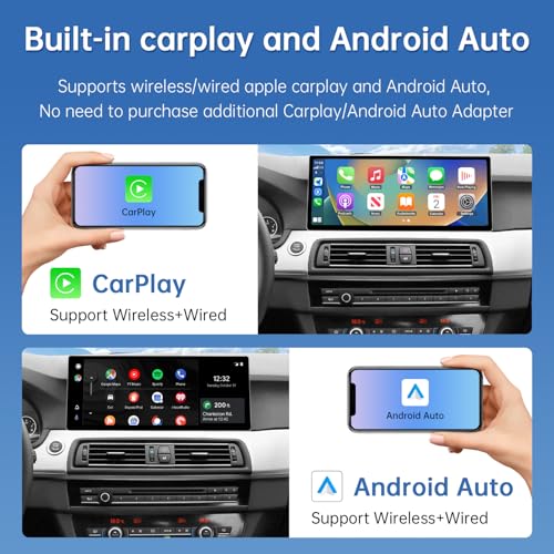 Road Top pantalla CarPlay 12.3 para BMW 5 Series F10/F11 miniatura 3