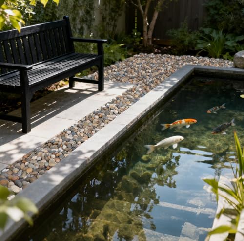 Image of Pulovin 5 lbs River Rocks for Landscaping, 1 inch-2 inch Decorative Garden Stones for Plants, Flower Pots, Vase, Walkways, Yard, Natural Rocks for Aquarium, Fish Tank