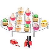 El bases para cupcakes se puede secar con una toalla después de lavarlo con agua tibia y jabón. Con tornillo, la torre de la magdalena se puede montar y desmontar fácilmente.