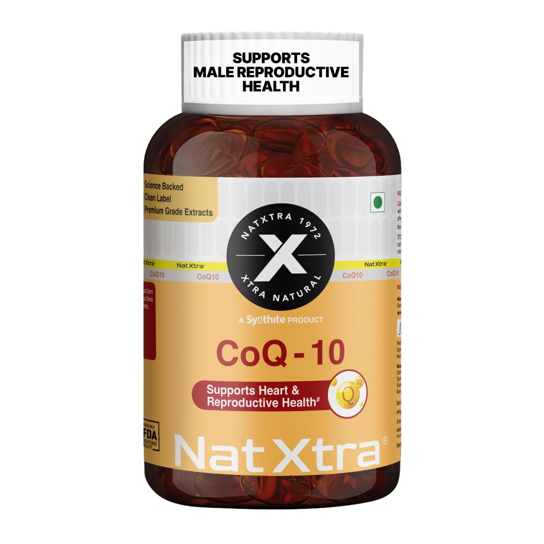 Natxtra CoQ10 | Male Fertility Support | Enhances Sperm Health, Count, & Motility (30 Capsules)-picture-34