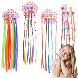 JYXNU 24pcs Mechas Pelo Niña Colores, Trenzas de Colores para el Pelo Niña, Trenzas Postizas Color Reutilizable, para Niñas para Niñas Festivales DIY Decoración Cospla y Fiestas Carnaval