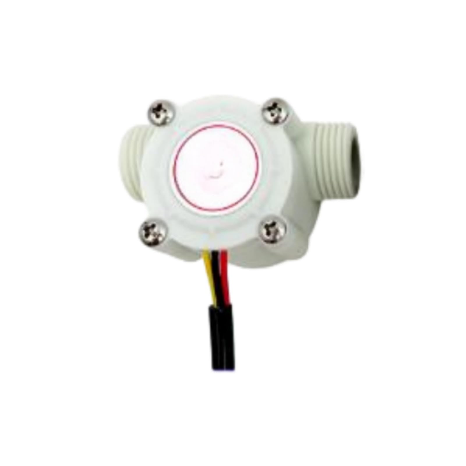 MKHQST Flowmeter 2pcs G1/2 1/2-inch Hall-effect Water Flow Sensor 201B For Wall-hung Boilers And Heaters(White)