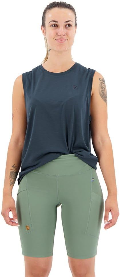 Fjällräven Abisko Short Women's Biker Shorts - Stretch Fit, Moisture Wicking Fabric - Hiking, Trekking