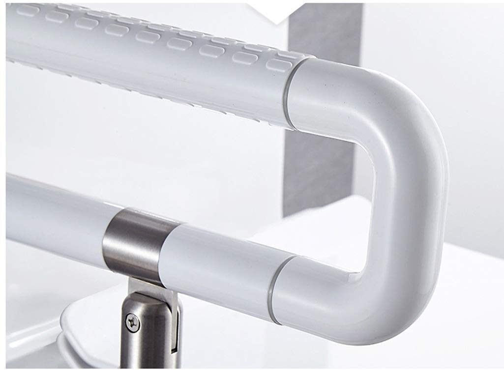 Barra De Seguridad Resistente para Ducha Y Bañera, Barandillas para Inodoro, Barra De Seguridad Abatible para Baño con Agarre, Barra De Inodoro con Altura Ajustable para,