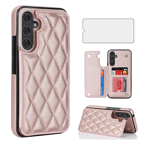 Accessoires Samsung Galaxy A14 5G étui portefeuille cuir et protection écran