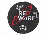 Red Dwarf Series Logo sew iron on Patch Badge Embroidery 8.5x8.5cm 3.5