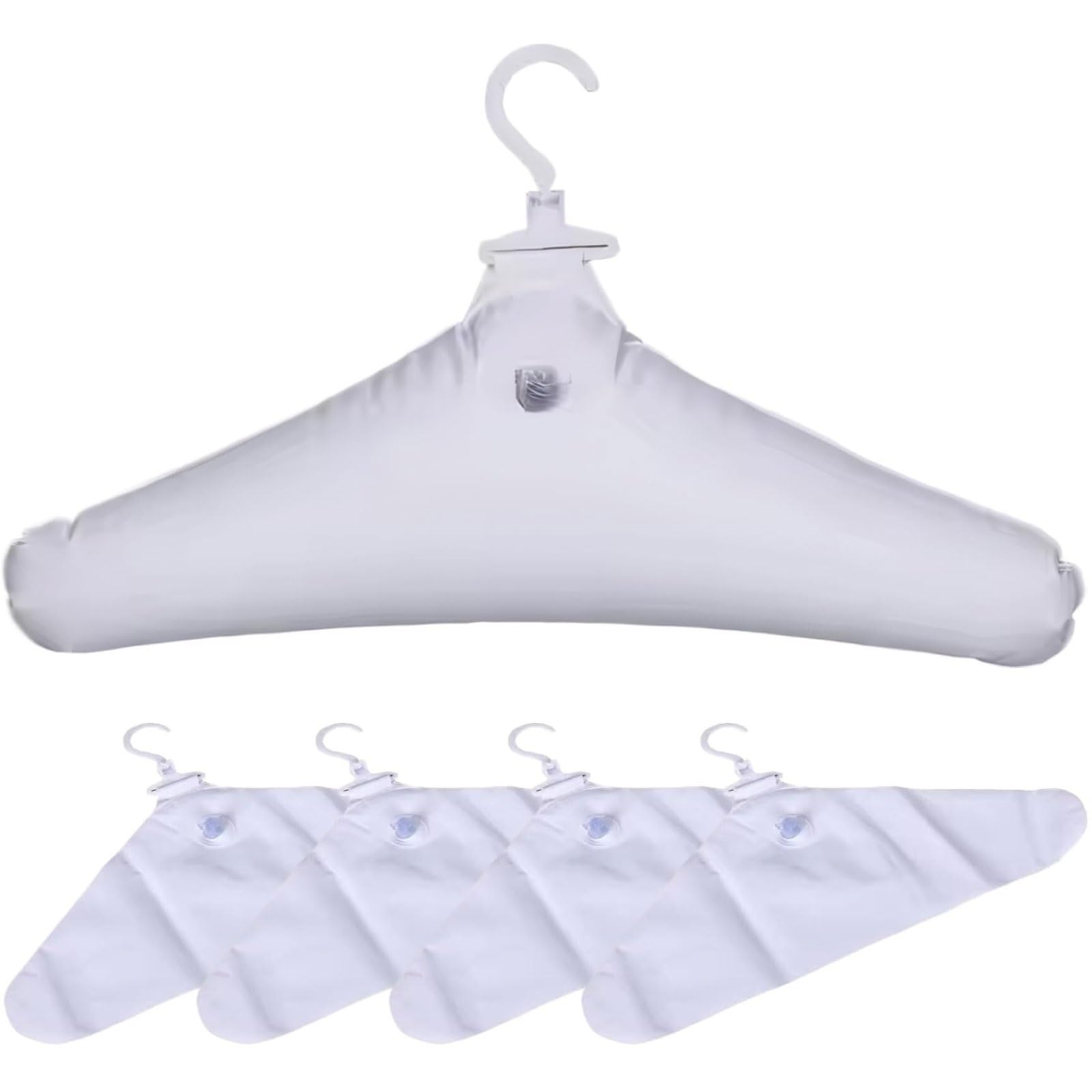 5pcs Inflatable Hanger Convenient Drying Poles Foldable Coat hanger