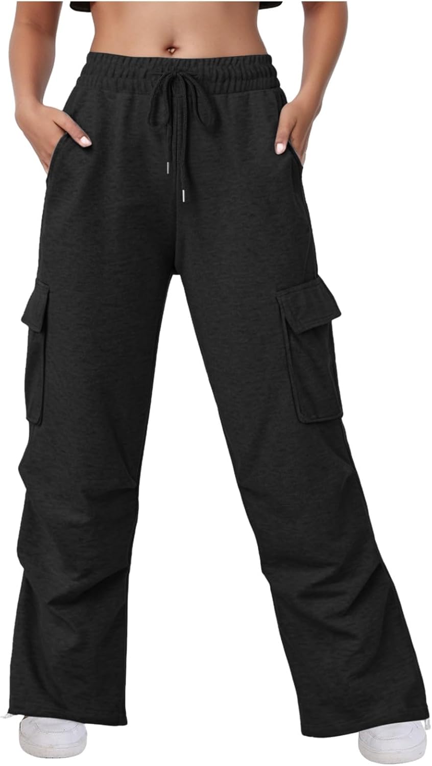 Womens Sweatpants Wide Leg Cargo Pants Fall Fashion Outfits