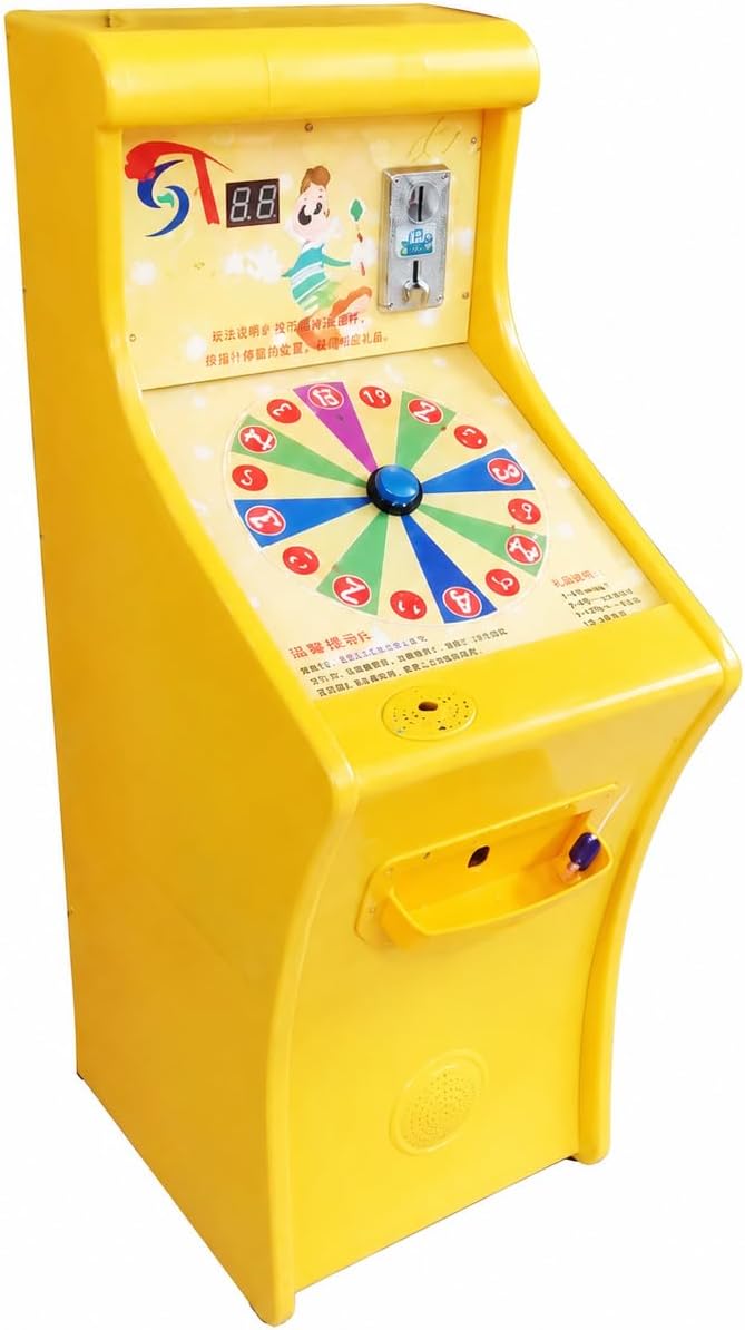 Toy Grabber Machine, Operated Claw Machine for Birthday Parties, Retro Arcade Game, 110cm Yellow, Amusement Cabinet Cabinet