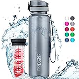 [page_title]-720°DGREE Trinkflasche “uberBottle“ crystalClear +Früchtebehälter - 1L - BPA-Frei - Wasserflasche für Uni, Sport, Fitness, Fahrrad, Outdoor - Sportflasche aus Tritan - Leicht, Bruchsicher, Nachhaltig