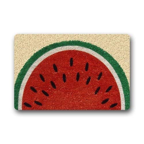 ZMvise - Felpudo decorativo de franela, lavable, para puerta de verano, sandía, decoración para interiores y exteriores, 45,7 x 76,2 cm Cover