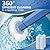 ROUNDSQUARE 30 Count Toilet Wand Cleaner Refills 5X Cleaning Power Disposable Prefilled Toilet Cleaning Scrubbers, No Falling Apart, Fresh Fragrance