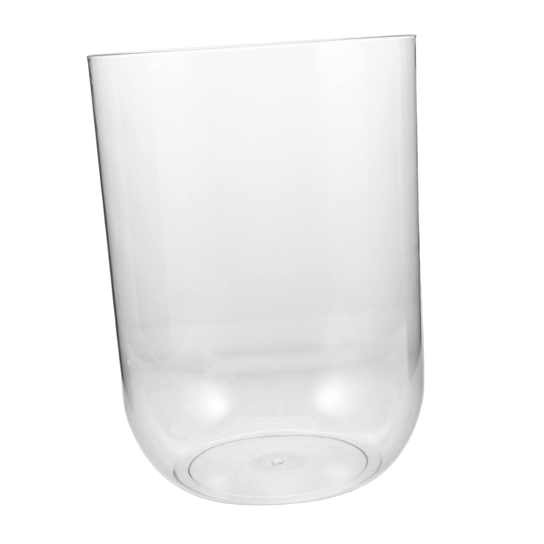 iplusmile Aquarium et Entretien Facile 8l Cylindrique en Plastique Accessoires Décoratifs et Compact pour Tortues et Bettas pour Bureau