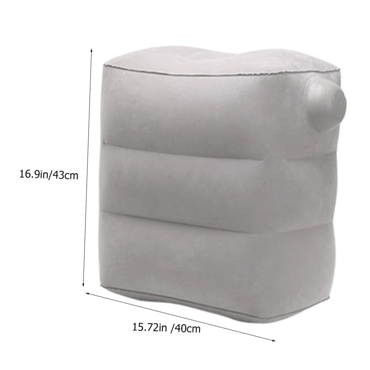HOODANCOS Inflatable Airplane Foot Rest Pillow Adjustable Height Travel Footrest for Chair Wear Resistant Material Travel Essential for Flying Improves Reduces Leg Swelling