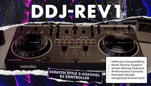 image for Pioneer DDJ-REV1 Scratch-Style 2-Channel DJ Controller for Serato DJ L