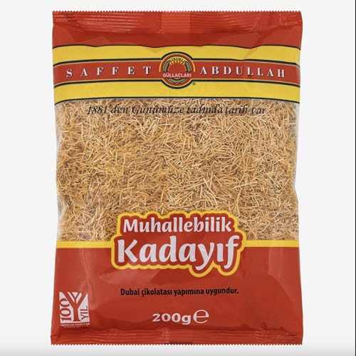 Kataifi Knafeh Shredded Filo Dough 200g (0.44 lb) – Dried Kadayif Pastry for Kunafa, Dubai Chocolate, Pistachio Bars & Bakery Desserts