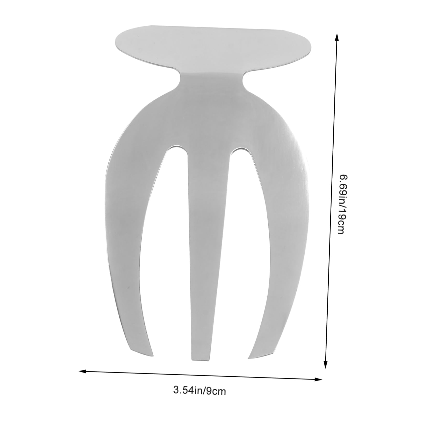 OUNONA 1Pc Stainless Steel Salad Claw Kitchen Tool for Home Restaurant Party Silver Salad Server Lightweight Easy to Stir Smooth Edges for Everyday Use