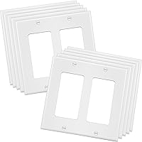 Vista 34 de Placa de pared Decora sin tornillos de 4 segmentos, placa frontal eléctrica para interruptor de luz, interruptor inteligente, receptáculo