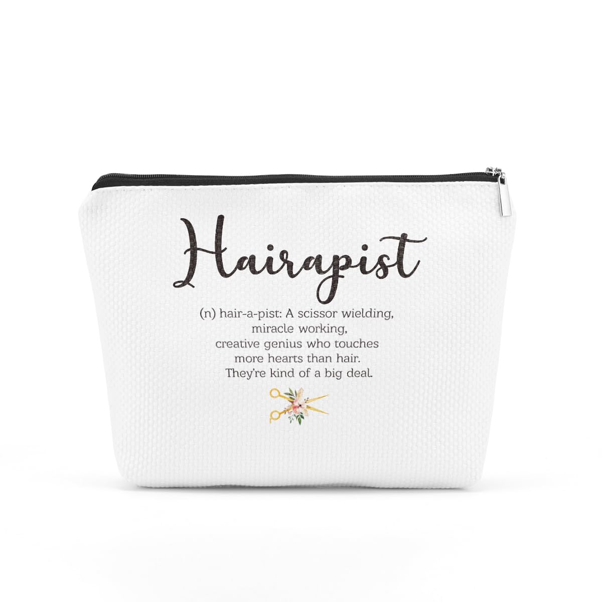 TBTHairdresser Gifts for Women Cosmetic Bag Hair Stylist Gifts Travel Makeup Bag Zipper Pouch Cosmetology Supplies Graduation Gift for Women Teen Girl Friends