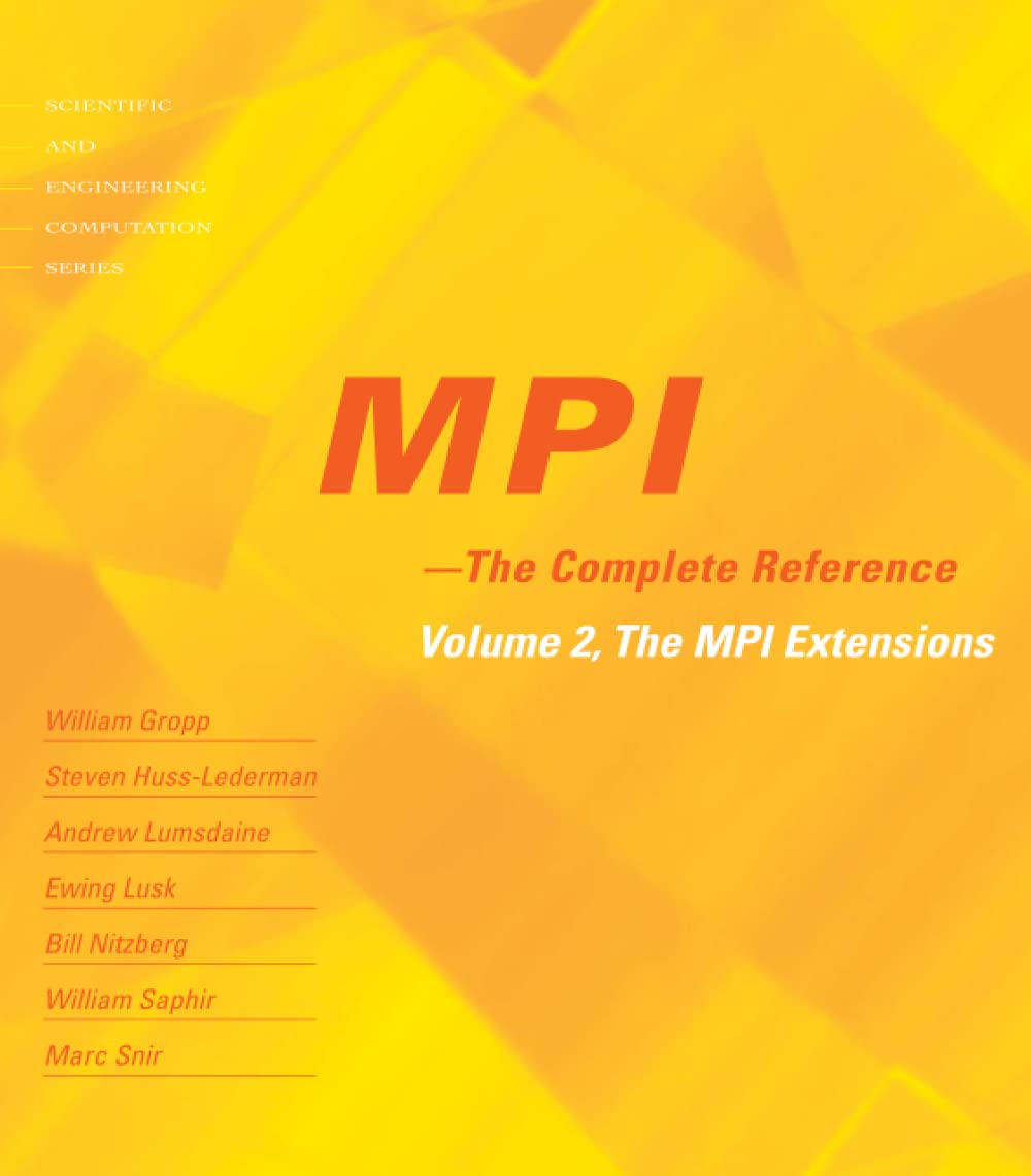 Buy Mpi the Complete Reference: The Mpi-2 Extensions — BookShops.in