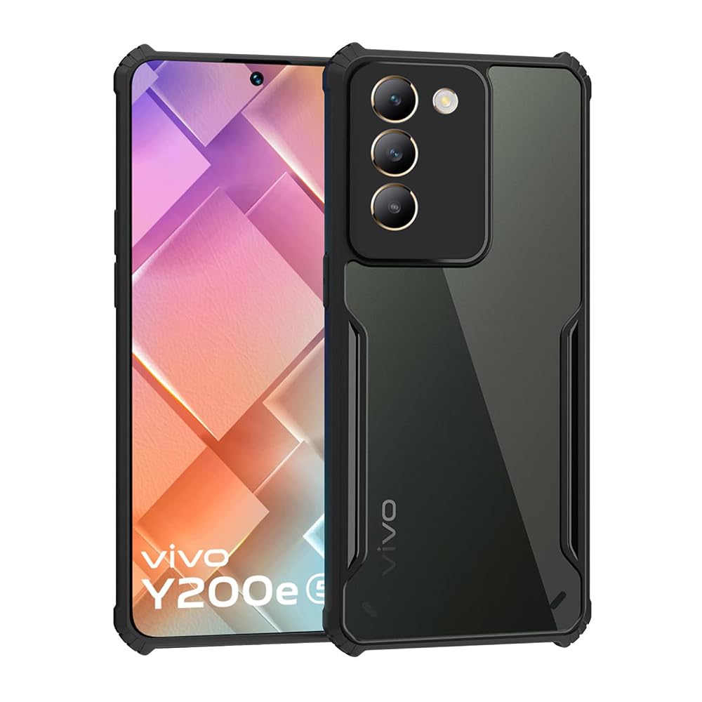 Amazon Brand- Solimo Basic Case for Vivo Y200e 5G (Thermoplastic Polyurethane_Black) (B0CZSZ7M4G) Amazon Price History, Amazon Price Tracker