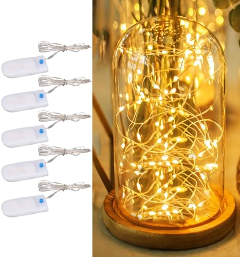Puppenhaus Mini LED Lichter, 5 Stück Romantische Warmweiß Kleines...