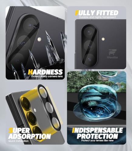 Image of WonRia Pack 1- Back Camera Glass Protector Samsung Galaxy Z Fold 8 Ultra 5G Camera Lens Protector Guard [3D Premium] - Black