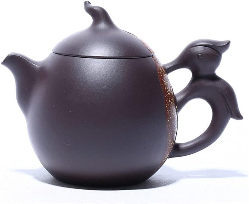 Teapot Zisha Teapot Yixing Traditional Purple Clay Pot Handmade Raw Ore Purple Mud and Shop Sand Kung Creative Pot Type Kung Fu Tea Set Pottery Teapot