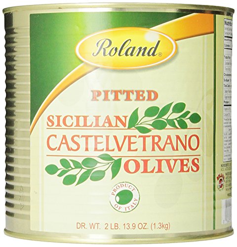 Roland Sicilian Castelvetrano Olives, Pitted,2 lb and 13.9 oz