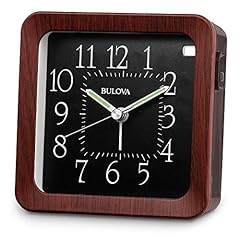 Bulova B 1870 Manor Alarm Clock, Brown Woodgrain Bulova B 1870 Manor Alarm Clock, Brown Woodgrain product image