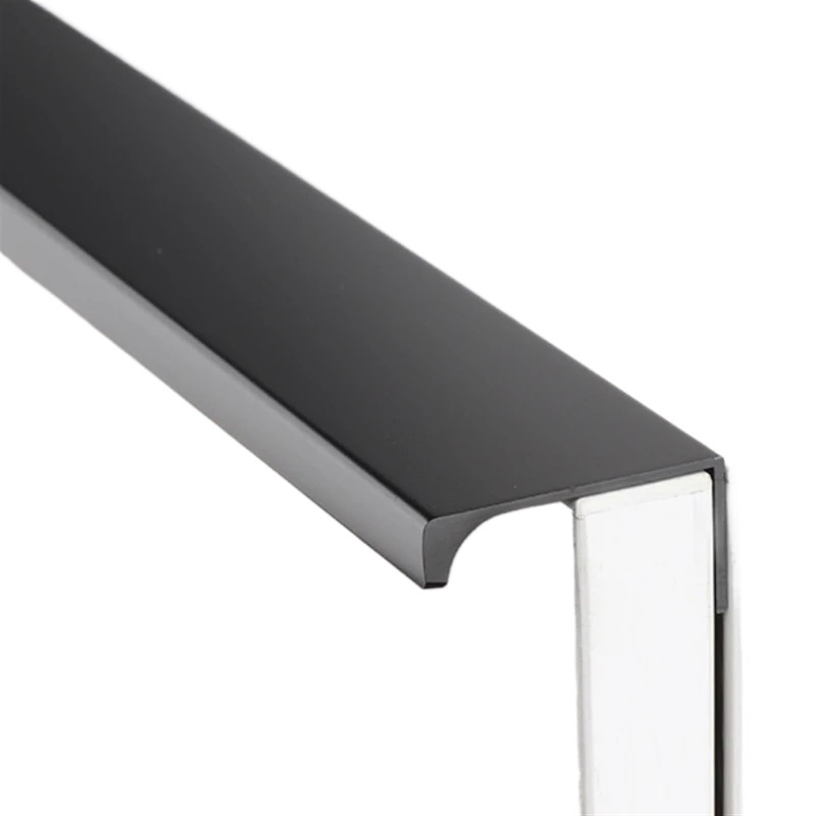 Evwgnpqrv Black Concealed Drawer Handles, Concealed Kitchen Cabinet Drawer Handles Multicolor Multiple Sizes(,Length 80Mm)