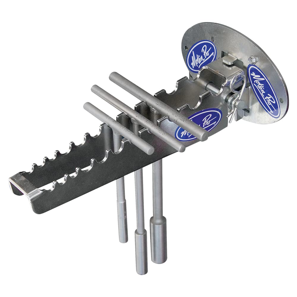 Motion Pro Metal Silver Adjustable Tool Storage Bracket for T-Handle Rack 08-0435