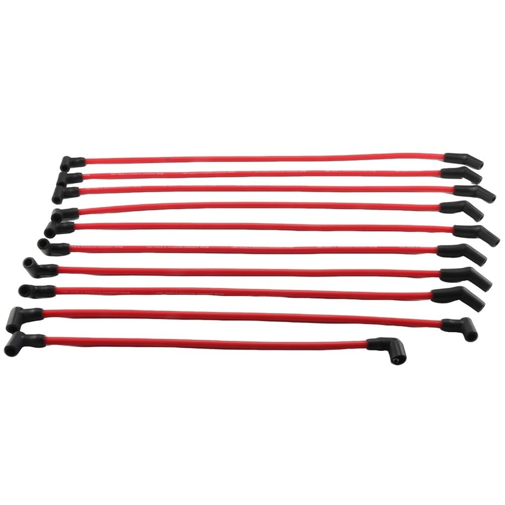 Câbles de Bougies d'allumage 4677-5559 pour Mustang 1969-1995 V8 5.0L 5.8L M-12259-C301 Câble de Bougie d'allumage 10,5 mm