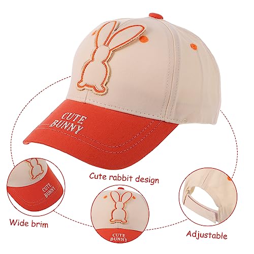 Cute Rabbit Colorful Children Baseball Cap Adjustable Cotton Sun Hat for Boys and Girls Summer Outdoor Peaked Cap UV Protection3