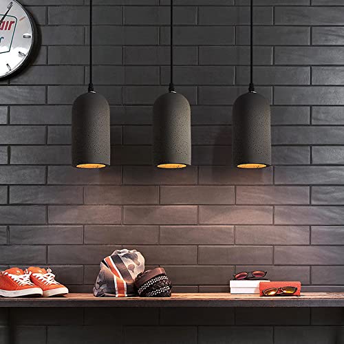 Pendentif rétro en ciment E27 ajustable pour sublimer les intérieurs sombres - 3