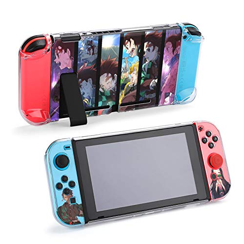 Protector Case for Nintendo Switchï¼ŒDemon Slayer Tanjirou and Nezuko Print Case for Nintendo Switch Split 5-Piece Switch Game Console PC Cover