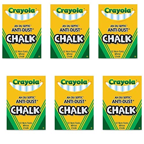 Nontoxic AntiDust Chalk (12 Sticks/Box) [Set of 6