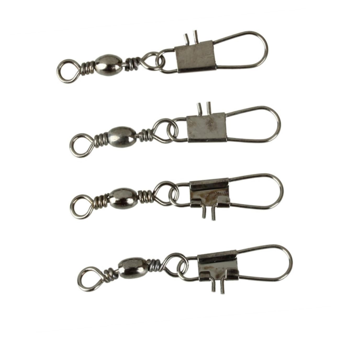 Mipcase Anello Di Collegamento Di Pesca Connettore Esca Girevole Cuscinetti Girevoli Da Pesca Girelle Da Connettore a Scatto e Con Paillettes Girella Da