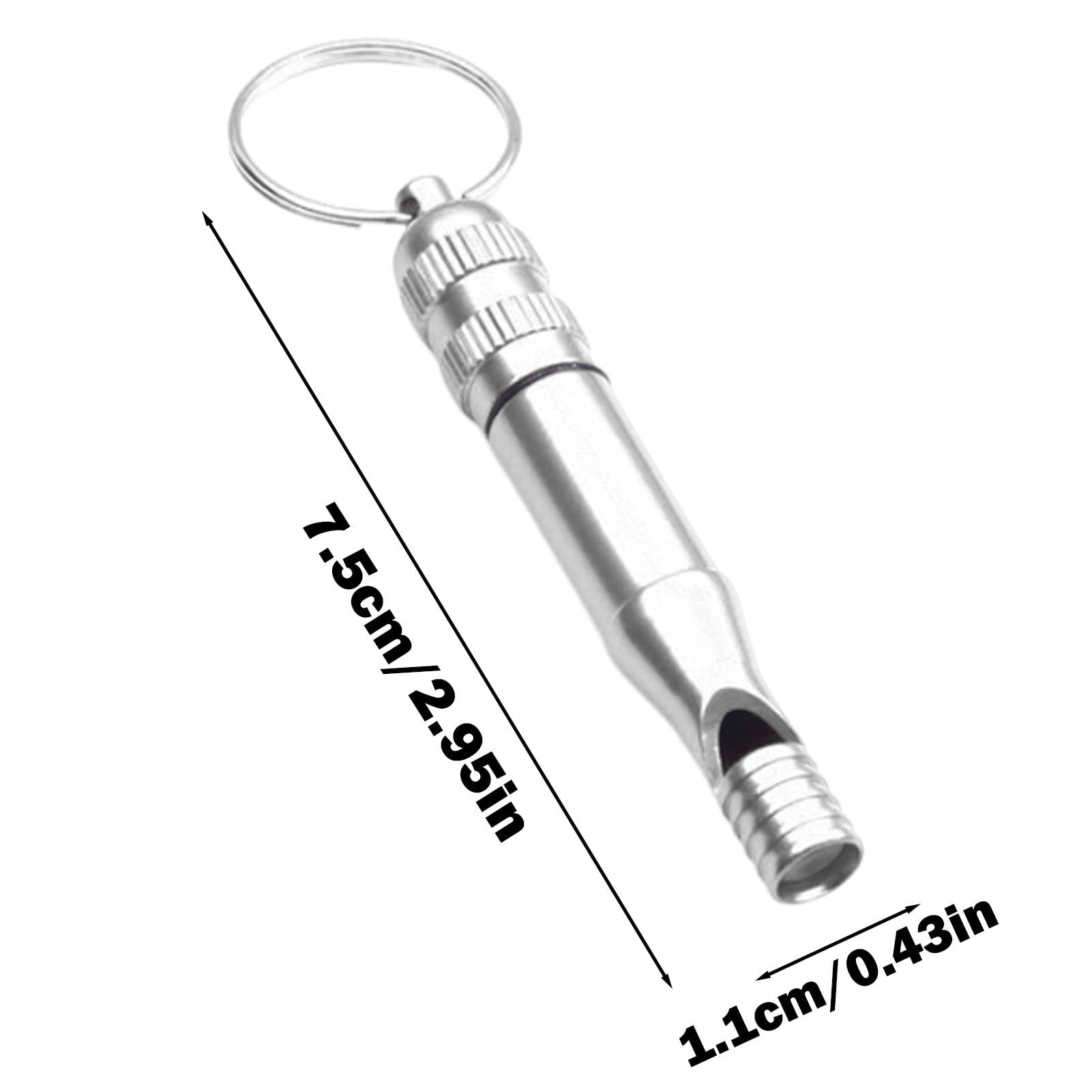 Sifflet De Survie Métal - Lot De 3 Avec Porte-clés - Double Canon - Son Puissant - Pour Sport, Urgence, Plein Air