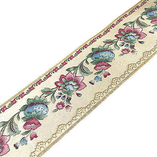 Taamall Simplemuji 5 Meters Light Yellow Lantern Flower Self-Adhesive Wallpaper Border Pvc Wall Covering Borders Bathroom Kitchen Tiles Decor Sticker #TOP2