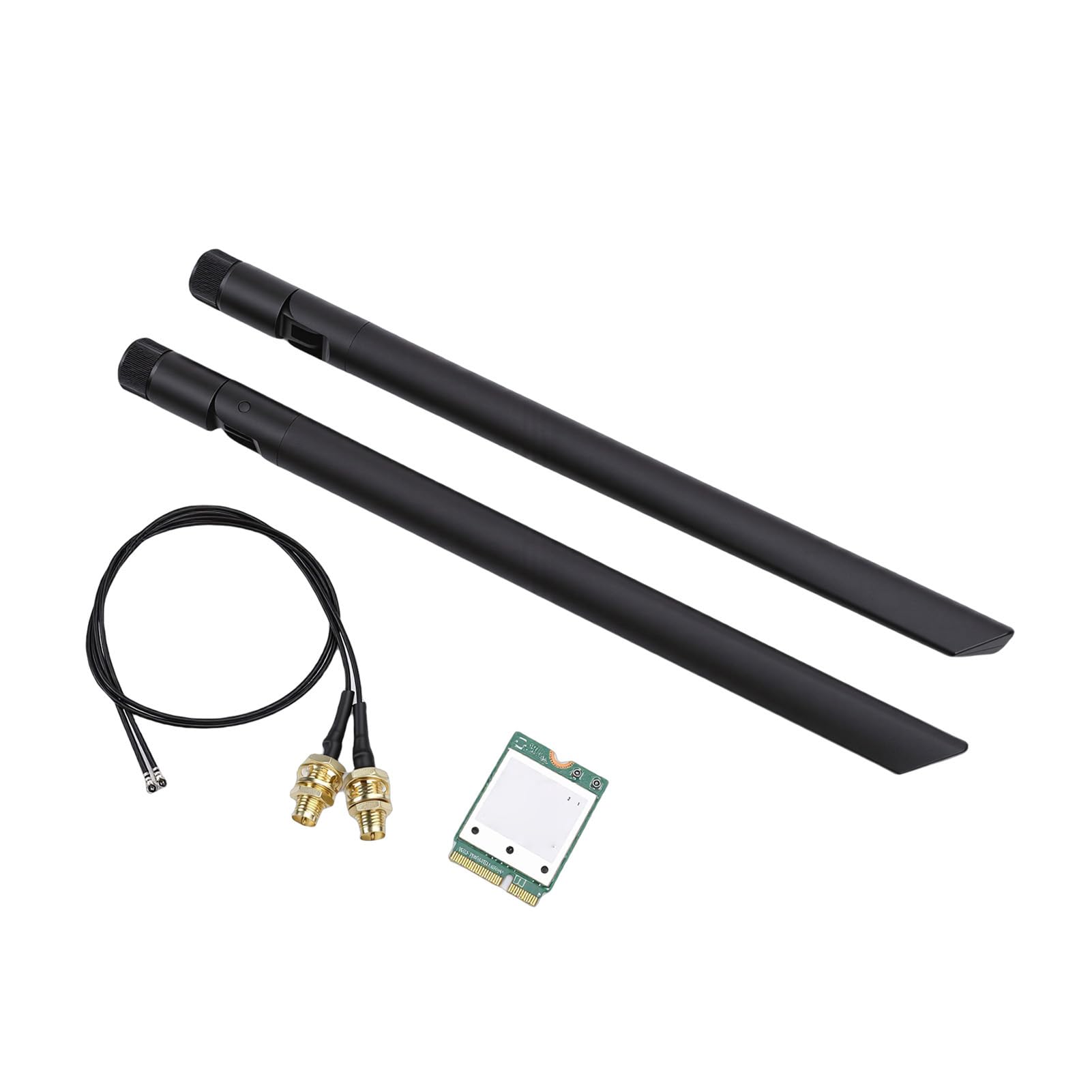 Scheda WiFi 7 M.2 a Tripla Banda, Scheda Wireless WiFi 7 Ad Alta velocità da 5,8 Gbps, Modulo a Doppia Antenna 4K QAM con Interfaccia M.2, Ideale per Laptop e Desktop W 11