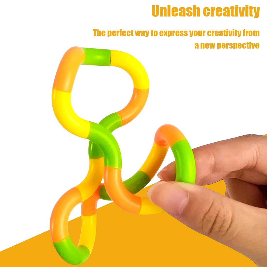 BIRLOZA 2 Pcs Tangle Fidget Toy – Serpentin Antistress Silencieux Pour Adultes & Enfants, Jouet Sensoriel Portable