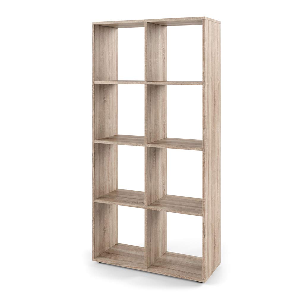 Vicco Raumteiler Scutum, Sonoma, 143 x 72 cm, zur Nutzung als Raumteiler oder offenes Bücherregal